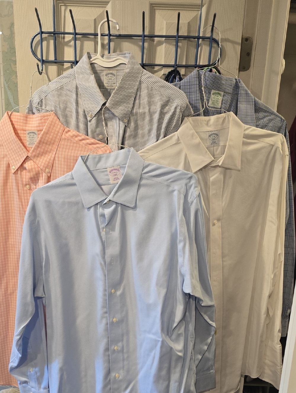 Lot of (5) Brooks Brothers Men's Dress Shirts: 17 - 4/5 34/35